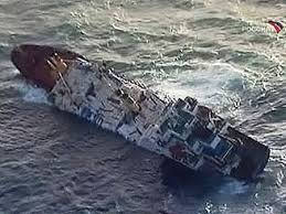 Chinese Cargo Ship Sinks