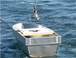 Self-Landing Drone Joins  in Navy Exercises