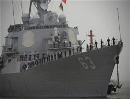 U.S. Warship in Operation in South China Sea