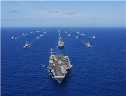بازدید فرمانده نیروی دریای آمریكا از ناوگان دریایی چین