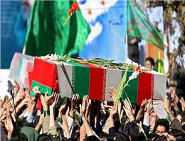 تدفین پیکر دو شهید در دانشگاه دریایی خرمشهر