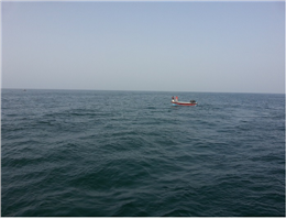 نجات دو سرنشین قایق صیادی در آبهای دریای عمان