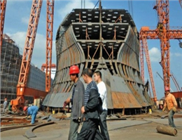 عملکرد نزولی در کشتی سازی های چین