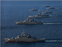 نمایش قدرت نظامی دریایی ایران از زبان رویترز