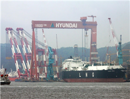 رکورد جدید ثبت سفارش ساخت در کشتی سازی هیوندای کره