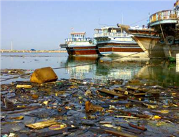 پاک سازی ساحل بندر گناوه در بوشهر