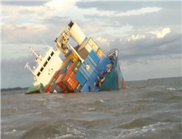 Cargoship Capsizes off Ecuador
