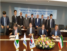 IRISL sigend shipbuilding order with Hyundai  Heavy Industries Group