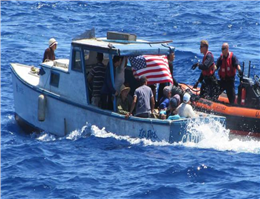 ورود مهاجران دریایی کوبایی به آمریکا کاهش یافت