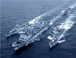 ورود شناورهای نیروی دریایی چین به هند