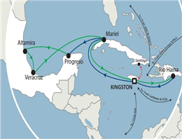 خط کانتینری فرانسه، مکزیک را به کارائیب وصل می کند