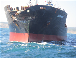 برخورد دو کشتی در تنگه بسفر ترکیه