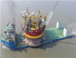 China’s First Offshore Oil Platform Leaves for UK