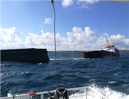 Cargo Ship Splits in Two off Turkey