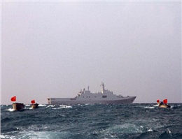 چین به بزرگترین مانور دریایی پیوست