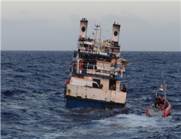 کشف 970مهاجر غیرقانونی در کشتی یونانی