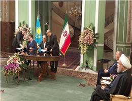 Signing MOU on Cooperation between Iran and Kazakhstan