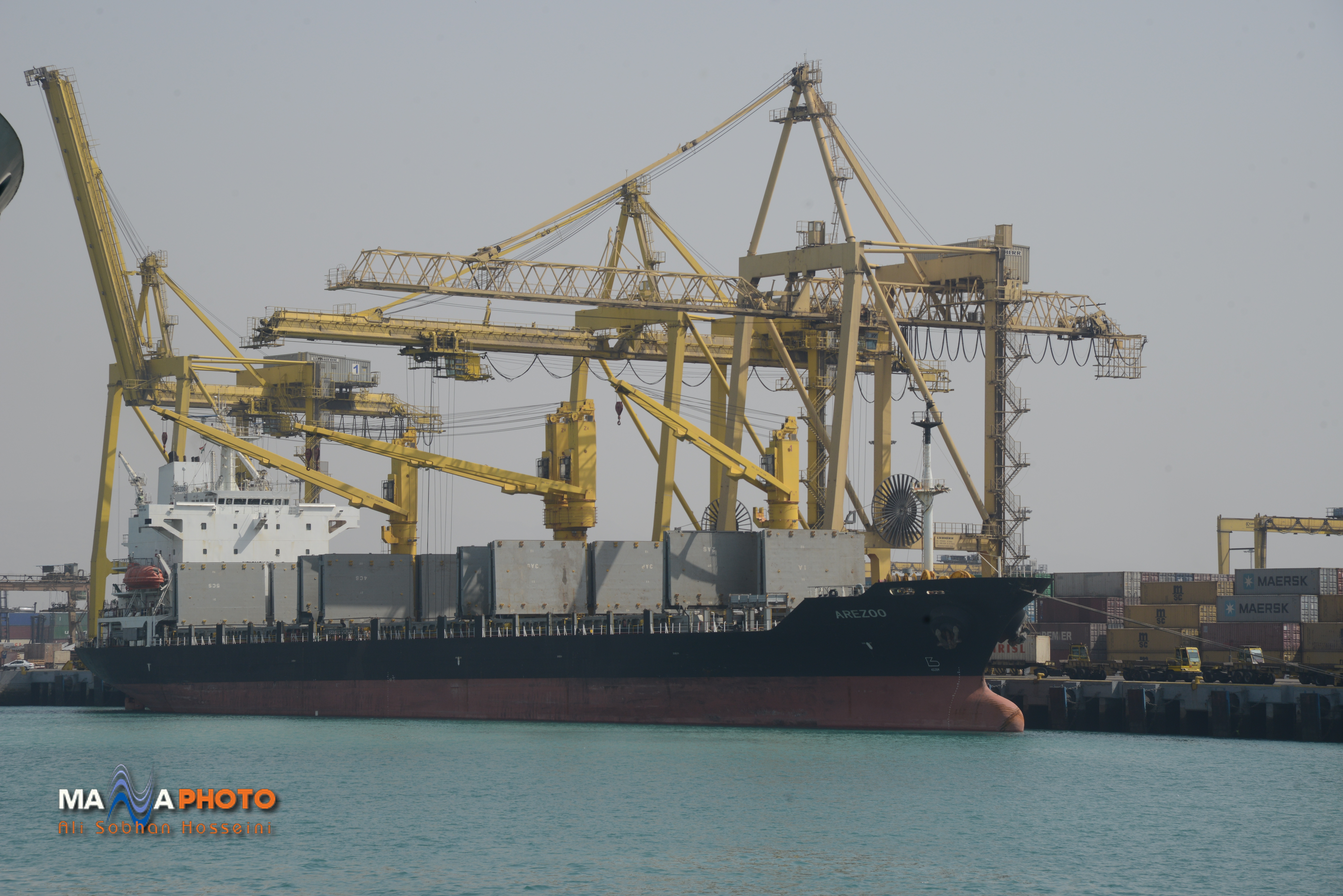 Shahid Rajaee port in picture frame