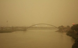 گرد و خاک بار دیگر سواحل خوزستان را فرا می گیرد