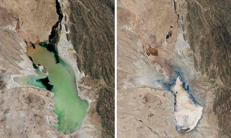 ناپدید شدن دریاچه‌ها