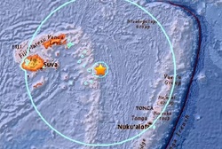 وقوع زلزله 8.2 ریشتری در قلب اقیانوس آرام