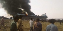 آتش سوزی در یارد اوراق پاکستان و آشفتگی در بازار