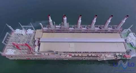 فیلم/نیروگاه تولید برق بر روی کشتی