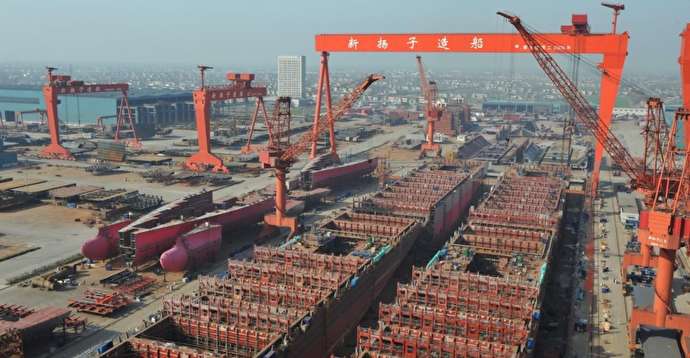 بختک کرونا برسر یارد‌های کشتی‌سازی چین