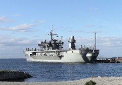 ورود کشتی فرماندهی نیروهای آمریکایی به دریای بالتیک