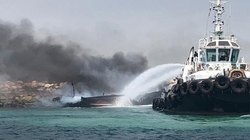 علت آتش سوزی در بندر نخل تقی در حال بررسی است