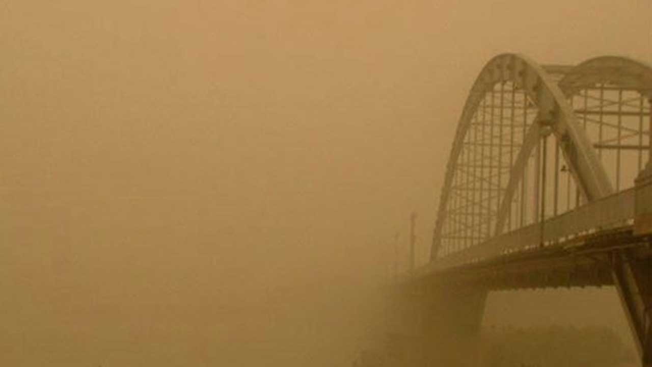 مناطق ساحلی خوزستان درگیر پدیده گرد و خاک