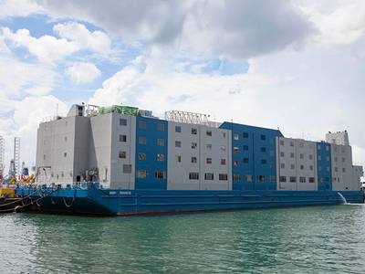 ساخت هتل دریایی توسط سنگاپور برای قرنطینه دریانوردان