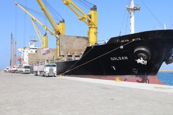 ورود همزمان ۷ کشتی کالای اساسی به بندر شهید بهشتی چابهار