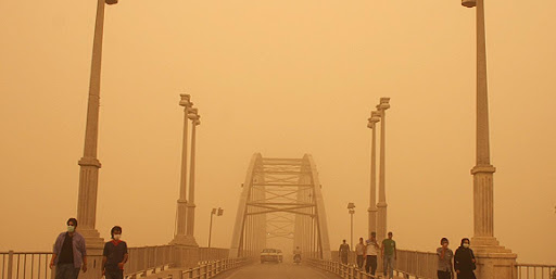 هوای شهر‌های ساحلی خوزستان آلوده است