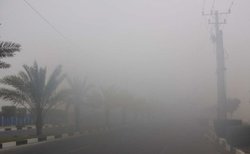 مه  گرفتگی شدید اسکله مسافری قشم را تعطیل کرد