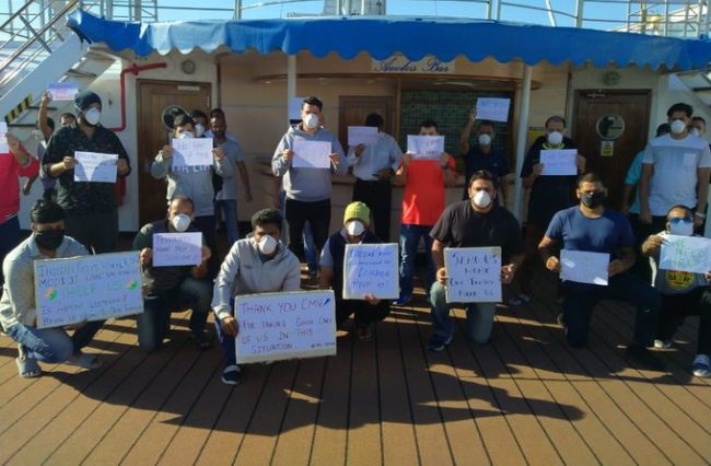 اعتراض دریانوردان مستقر در سواحل انگلیس به عدم تغییر خدمه