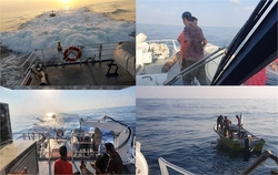 نجات جان سه صیاد پس از تلاش ۹ ساعته در آب‌های جنوب