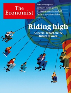 "تغییر ساختار بازار کار در اثر کرونا" روی جلد اکونومیست