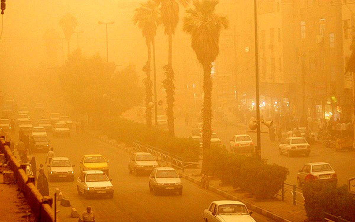 هوای شهر بندری هندیجان در وضعیت قرمز آلودگی
