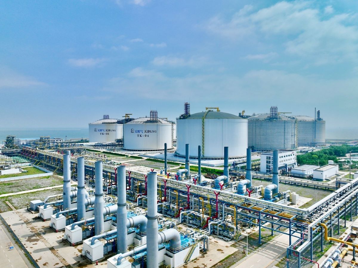 راه‌اندازی بزرگترین مخزن ذخیره گاز LNG جهان در چین