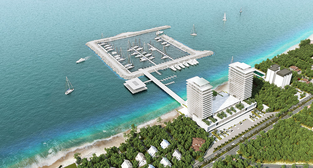 پیشرفت ۸۰ درصدی پروژه احداث مرکز توریسم دریایی