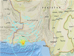 Magnitude 6.3 Earthquake Hits off Pakistan Coast