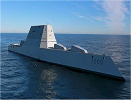 US Navy Stealth Destroyer Launches 