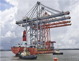 Giant Cranes Delivered for UK’s Container Terminal 