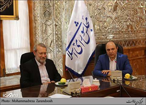 دیدار مدیر عامل کشتیرانی و هیئت همراه با رئیس مجلس شورای اسلامی