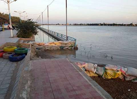 بسیج امکانات ملی برای رفع آبگرفتگی در مناطق خرمشهر و آبادان