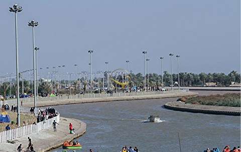 بازدید فرماندۀ نیروی انتظامی از مرز‌های آبی آبادان و خرمشهر