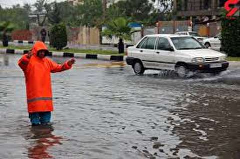 آبگرفتگی تاسیسات و معابر عمومی هشت شهر ساحلی خوزستان
