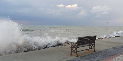 افزایش شدت وزش باد در جزایر کیش و لاوان تا ۴۵کیلومتر