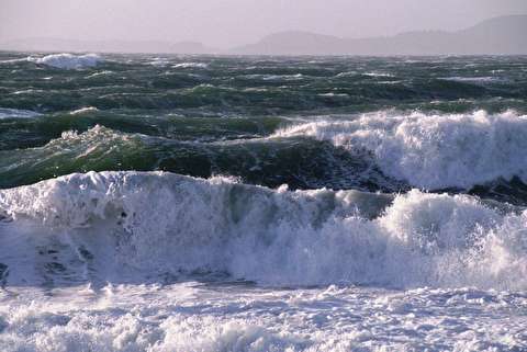 مواج بودن دریا در خلیج فارس